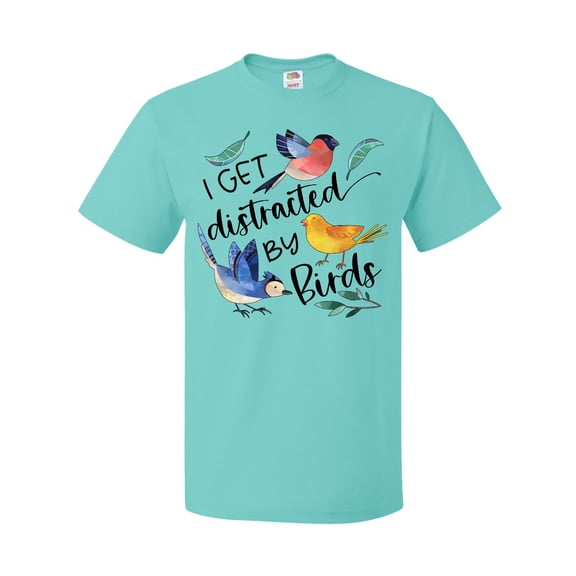 Inktastic I Get Distracted by Birds T-Shirt