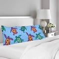 thumbnail image 2 of ABPHOTO Seamless Pattern Ocean Turtles Blue Ethnic Hand Drawn Body Pillow Covers Case Protector 20x60 inch, 2 of 2