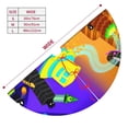 thumbnail image 2 of Lsque Geometry Dash Print Christmas Tree Skirt, Tree Skirt with Ties or Velcro, Perfect for Holiday Decorations, Halloween, and New Year-48", 2 of 7