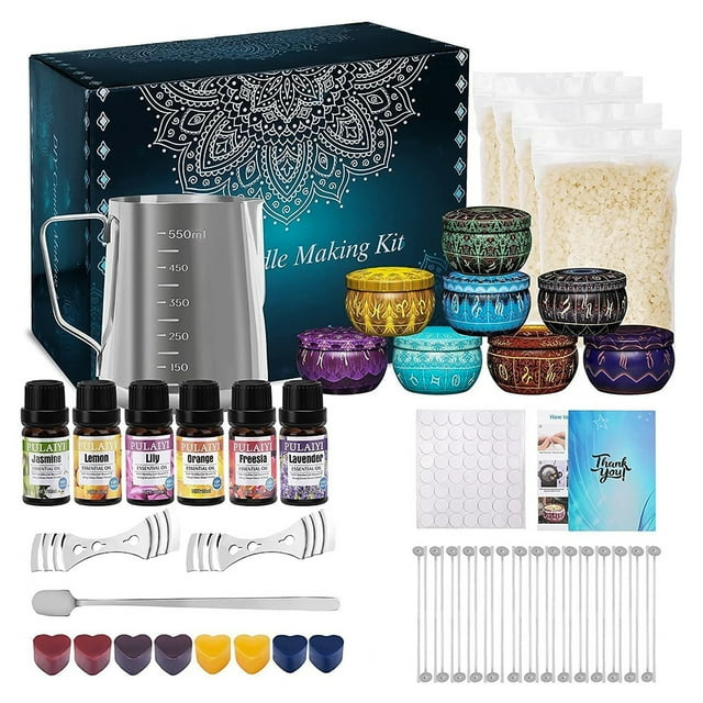 Kit completo para hacer velas Velas perfumadas con cera de abejas Suministros para manualidades