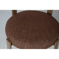 thumbnail image 5 of Upholstered Curved Back Wood-look Metal Frame 2pc Dining Chairs, 5 of 7