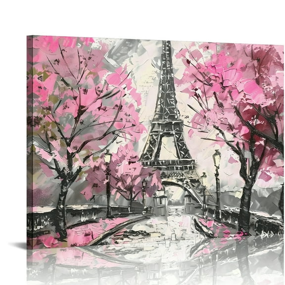 Eiffel Tower Canvas Prints Wall Art Modern Ready To Hang Room Home Decor Gift Ideas 16x12in