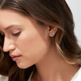 thumbnail image 2 of Pendientes Silvora Dainty con piedras preciosas para mujer, plata de ley, corazón infinito, regalo de joyería para cumpleaños o Navidad, 2 of 7
