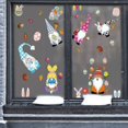 thumbnail image 5 of Plus récent Pâques Window Clings, Gnome Lapin Oeuf Decorations Wall Glass Sticker, Durable PVC Party Ornaments Glass Sticker Set for Window, Wall Home Decor, 5 of 5