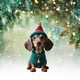 thumbnail image 4 of Adorno navideño para perro dibujos animados acrílico para perro suministros para fiesta en casa (B-1), 4 of 5