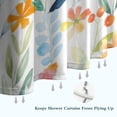 thumbnail image 6 of Pioneer Flower Floral Print Pattern Shower Curtain 84"x72" ,Bathroom Decorative Shower Curtains Set with 12 Hooks,Modern Waterproof Washable Shower Curtain, 6 of 6