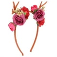 thumbnail image 3 of Diadema de flores ANGGREK Elástica Individualizada Para Boda Navidad Fiesta Mujer niña, 3 of 5