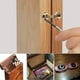 thumbnail image 3 of Paquete de 4 bisagras de latón ocultas, bisagras cilíndricas invisibles para muebles, 3 of 8