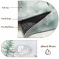 thumbnail image 6 of Watercolor Green Forest Area Rugs 2.7'x5', Washable Small Throw Rugs for Kitchen Bedroom, Misty Cloud Trees Art Indoor Outdoor Rug Non-Slip Low Pile Carpet Runner Reversible Floor Mats, 6 of 8