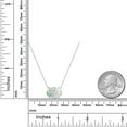 thumbnail image 6 of Gem Stone King 14K White Gold White Opal Pendant Necklace for Women | 4.50 Cttw | Gemstone October Birthstone | Oval Cabochon 14X10MM | With 18 inch Chain, 6 of 6
