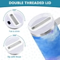 thumbnail image 5 of 30 oz Insulated Stainless Steel Tumbler Double Wall Stainless Steel Tumbler with 2-Way Drinking Tie-dye Clouds Pattern, 5 of 9
