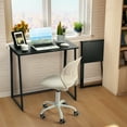 thumbnail image 2 of Homy Casa Black Folding Writing Desk, 31in Compact Computer Table for Home Office or Study, Black, 2 of 10