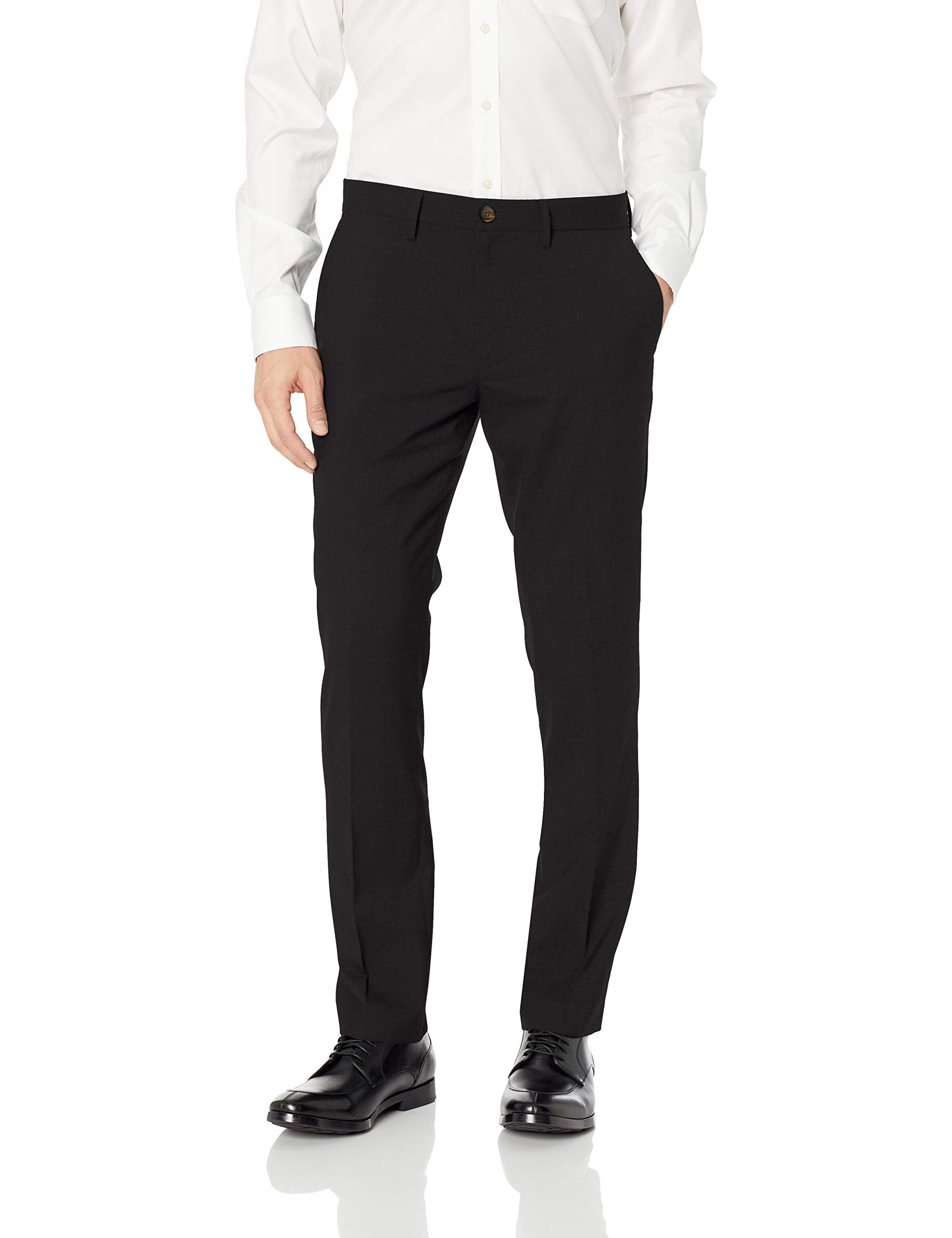 Buttoned Down Mens Pants 34x32 Straight Leg Flat Front Wool 34