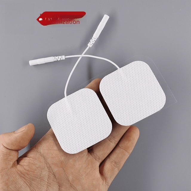Botón de aguja de pulso de instrumento de baja frecuencia, parche de masaje de fisioterapia con electrodo de silicona de hidrogel para músculos abdominales