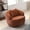 Swivel Chair, Orange, variant on Williamspace 86.6" Curved Sofa, Modern 3 Seat Couch Back Upholstered Boucle Fabric Couch with Two Throw Pillows for Living Room, Office, Apartment, Orange