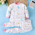 thumbnail image 2 of UAYOTSE Toddler Boy Cozy Pajama Set 6 12 18 24 Months 2T 3T 4T 5T fit Pjs Soft Breathable Fall Winter Long Sleeve Top Pants Size 6-12 Months, 2 of 6