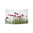 thumbnail image 1 of BSDHOME Poppy Wall Art Home Decor, Spring Wildflower Poppy Ladybug Leaf Springtime Red Green Tapestry Wall Hanging 40 X 60 Inches, 1 of 2