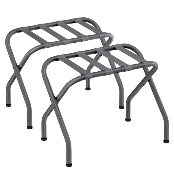 Portaequipajes plegable de acero SONGMICS, juego de 2, 69 x 38 x 52 cm
