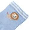 ROUND TOP Kids Boy Girl Cotton Socks Baby Lion Pattern Winter Socks for 6-12M (Blue