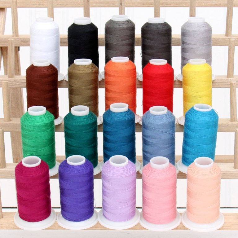 Polyester All-Purpose Sewing Thread 20 Spool Set - 600m Cones