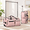 Candy Pink, variant on 28" Dance Bag With Garment Rack Rolling Duffel Black Pink