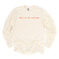 thumbnail image 6 of This Is My Costume Typewriter - Women's Garment Dyed Long Sleeve Graphic T-Shirt, 6 of 11