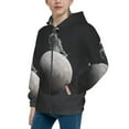 thumbnail image 2 of Kdxio Astronaut Sitting On Mercury Planet Pattern Kids Boys Girls Zip Up Hoodie 3D Printed Hooded Sweatshirt Hoody Coat with Pocket 7-12 Y-Medium, 2 of 6