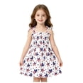 thumbnail image 4 of Wxirdiow Toddler Dress Toddler Baby Girl Outfit USA Dress Bowknot Halter Fouth of July Dresses Girls 4th of July Clothes Silver Size,2-3 Years, 4 of 4