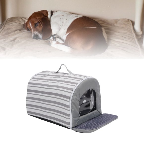Casa Del Animal Doméstico Del Verano, Casa Del Animal Doméstico De Enfriamiento Del Modelo Rayado Encantador Multiusos Ergonómico Para El Hogar