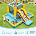 thumbnail image 2 of Costway Inflatable Bounce House with Slide Jumping Area Tunnel Ball Pit with 550W Blower, 2 of 9