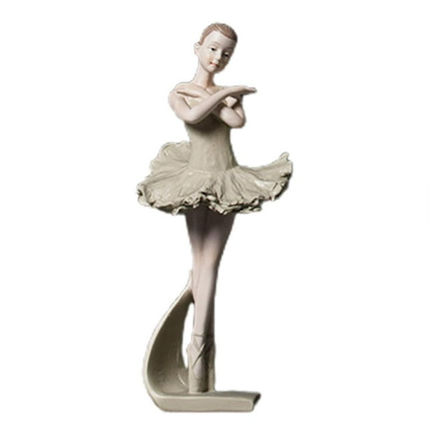 Ballet Figuras De Niña Bailando Decoración Ornamento De Niña De Ballet Para Decoración De Escritorio De Oficina Minnieouse HA039927-04