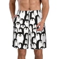 thumbnail image 1 of Fotbe Cartoon Penguin Trajes de Baño Estampados para Hombre, Shorts de Verano de Secado Rápido, Ropa de Playa, Bañadores-Large, 1 of 6