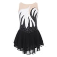 thumbnail image 1 of Jowowha Robe de Danse Patinage pour Filles Enfants Sans Manches en Maille Transparente Blanche 10, 1 of 7