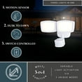 thumbnail image 2 of White Integrated LED Motion Sensor Dusk to Dawn Outdoor Security Flood Light - 240 Degree - 85 Ft., 2 of 14
