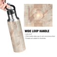 thumbnail image 4 of Water Bottles 34oz Straw Lid Wide Mouth Stainless Steel for School Sport Travel Abstract Rose Beige Geometric, 4 of 9