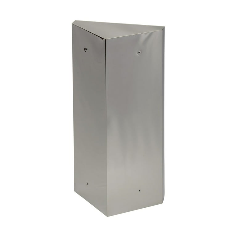 Stainless Steel Silver Corner Mount Medicine Cabinet with 3 Storage Sh –  MyGift