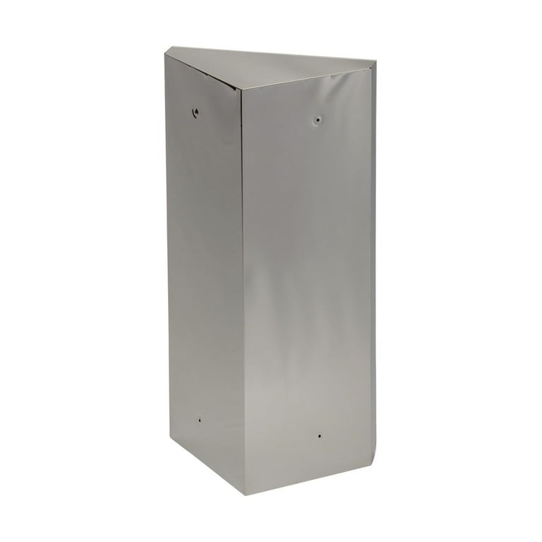 Stainless Steel Silver Corner Mount Medicine Cabinet with 3