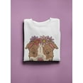 thumbnail image 3 of Pit Bull With Flowers Sweatshirt Women -SPIdeals Designs, Female 5X-Large, 3 of 4