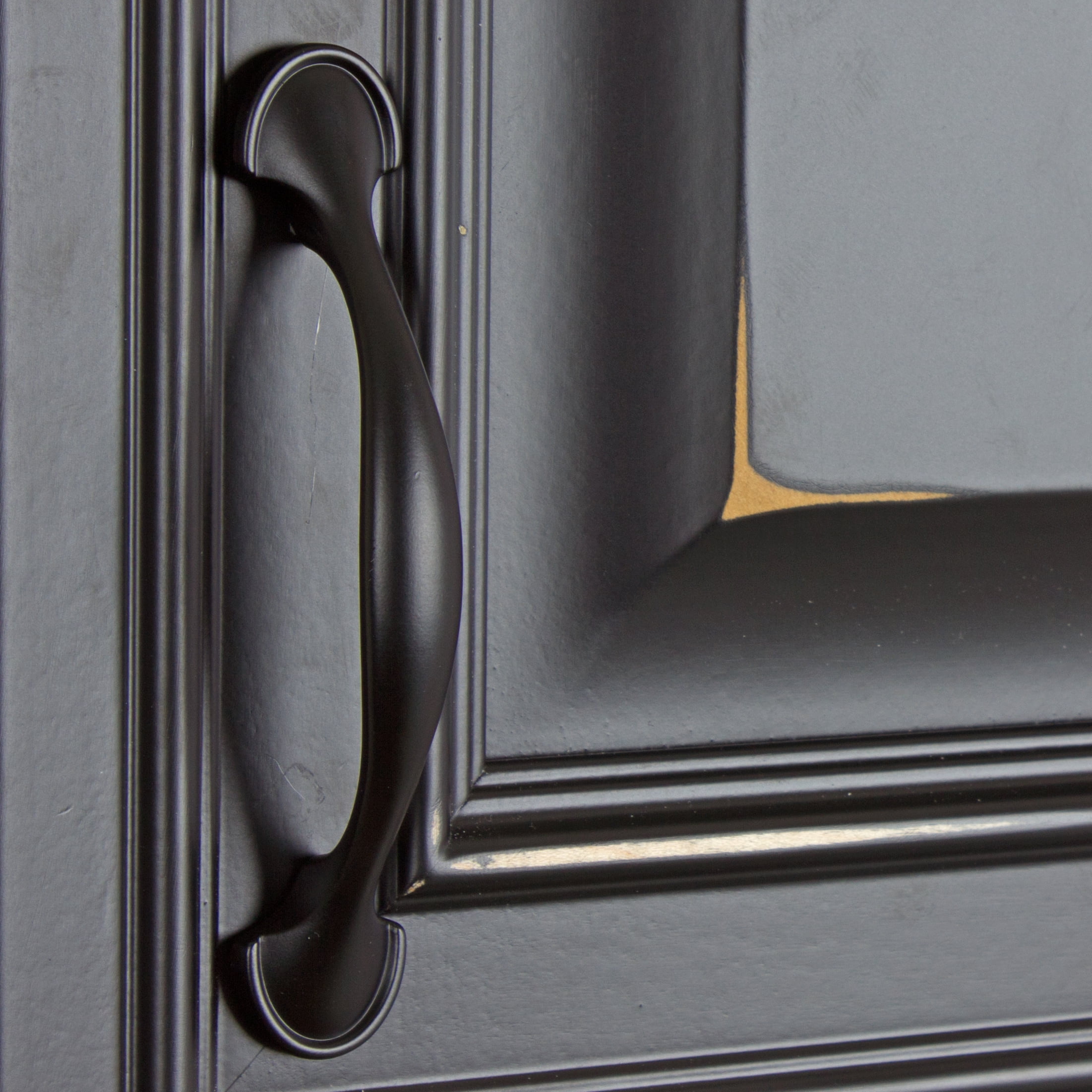 GlideRite 3 in. Center Classic Arch Pull Cabinet Hardware Handle, Matte Black, Pack of 25