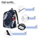 thumbnail image 3 of Disketp Bulldog with Forest Flag Mochila de Lona Estampada, Mochila Escolar de Viaje Ligera para Estudiantes y Portátil-Medium, 3 of 5