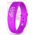 thumbnail image 1 of Pulsera inteligente Termómetro corporal automático Prueba de alarma de vibración Pulsera de fitness LED Temperatura con pantalla LCD oso de fresa  Electrónica, 1 of 5