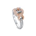 thumbnail image 2 of 1/8ct Round Halo Vintage Diamond Engagement Ring Setting, 2 of 3