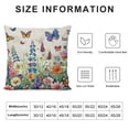 thumbnail image 5 of Qinduosi Pillow Covers Inch Set of Colorful Herbs Plant Leaf Floral Daisy Butterfly Throw Pillow Covers Spring Cushion Case Farmhouse Decorative Pillows for Couch Sofa, 5 of 5
