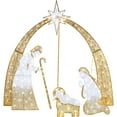 thumbnail image 4 of Best Choice Products 4.5ft Lighted 2D Christmas Nativity Scene Outdoor Yard Decor w/ 115 Twinkling LED Lights, 4 of 10