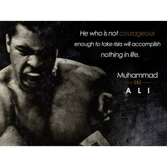 Tri-Seven Entertainment Muhammad Ali Be Courageous 24” x 18” Poster