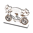 thumbnail image 2 of Ganfancp Billetera de Boda Bendición de Bicicleta para Recién Casados Adornos Artesanales de Madera Aptos para Regalar y Bodas Ofertas de La Semana 1X Pinza para Billetes de Boda, 2 of 7