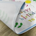 thumbnail image 5 of Ambesonne Party Place Mats Set of 4, Birthday 20 Years, Standard Size, Green Blue and Pink, 5 of 6