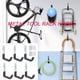 thumbnail image 4 of Ganchos resistentes para pared de garaje | Estante metálico para herramientas de escalera y tabla larga | Para bicicletas y herramientas de jardín | Incluye tornillos para una fácil instalación, 4 of 9