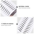 thumbnail image 3 of 12 Sheets Eyebrow Tattoos Stickers Eyebrow Transfers Stickers Shaping Sticker, 3 of 7