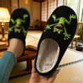 thumbnail image 6 of Frog Women Men Memory Foam Fuzzy Slippers Warm Indoor Outdoor House Shoes, 6 of 9